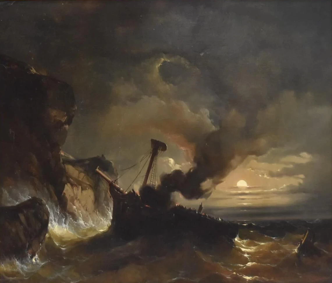 Eugène Lepoittevin-29-Naufragio sulla costa di Dover